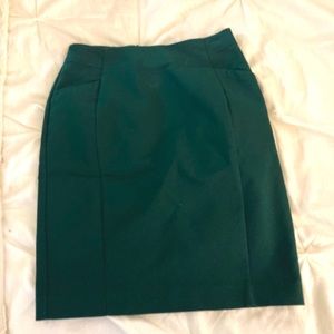 H&M Emerald Green Pencil Skirt
